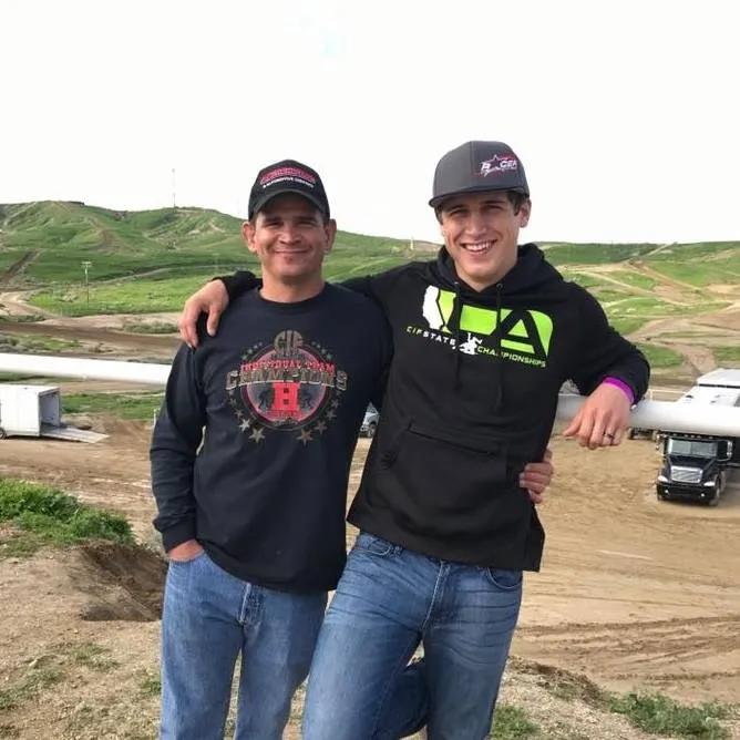 The family behind Rapid Tire & Automotive at a local motocross track